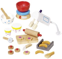 Goki Holz Puppenhaus Backzubehör 22-teilig - Backset
