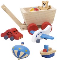 Goki Puppenhaus Zubehör Kinderzimmer Holzspielzeug Set
