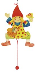 Goki pantin fille - jouet en bois coloré décoration