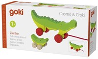 Goki Holz Nachziehtier Krokodil - Spielzeug für Kleinkinder-2