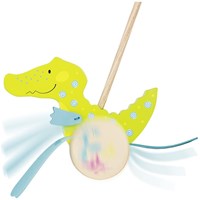 Goki crocodile à pousser en bois Susibelle - jouet éducatif-2