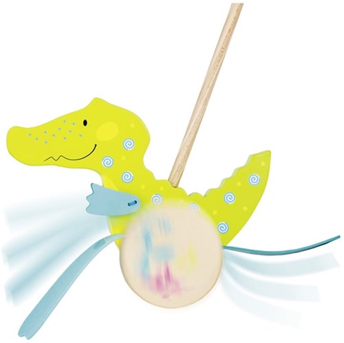 Goki crocodile à pousser en bois Susibelle - jouet éducatif-2