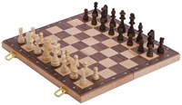 Goki Holz Schachspiel - strategisches Brettspiel im Koffer