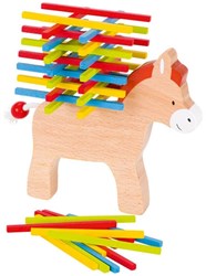 Goki Balancespiel Holz Esel - Geschicklichkeitsspiel für Kinder