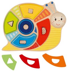 Goki jeu de tri - couleurs et formes escargot jouet éducatif