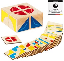 Goki Holz-Puzzlespiel Würfel - Lernspielzeug für Kinder