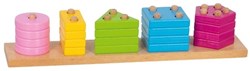 Goki puzzle en bois éducatif formes et couleurs 20 pièces