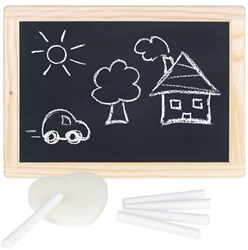 Goki Schultafel Holzrahmen 26x19 cm Kreidetafel Lernspielzeug