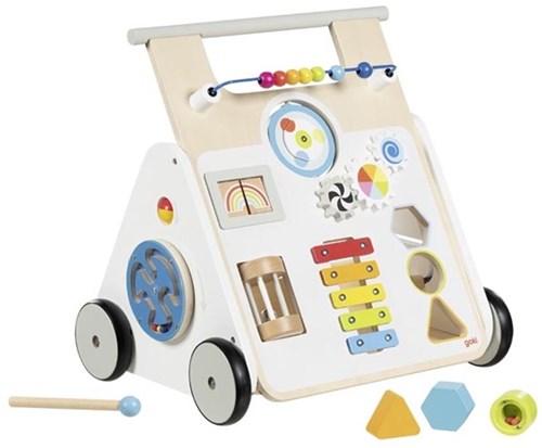 Goki chariot de marche en bois Kiddycruiser - trotteur pour tout-petits