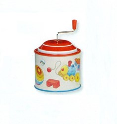 Goki boîte à musique jouet - boîte à musique en métal colorée pour enfants