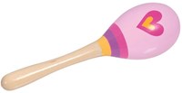 Goki Maracas - Holz Musikinstrument herzförmiges Spielzeug