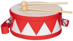 Goki Trommel rot - Musikinstrument Spielzeug für Kinder