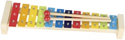 Goki Holz Xylophon Spielzeug mit Notenheft - pädagogisches Musikinstrument
