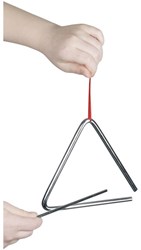 Goki triangle instrument de musique métal grand pour enfants