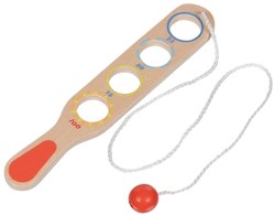 Goki Fangspiel Holzspielzeug - Ball fangen Spiel