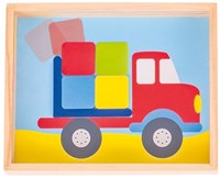 Goki Gleichgewichtsspiel Holz Geschicklichkeitsspiel Elefant und LKW-2