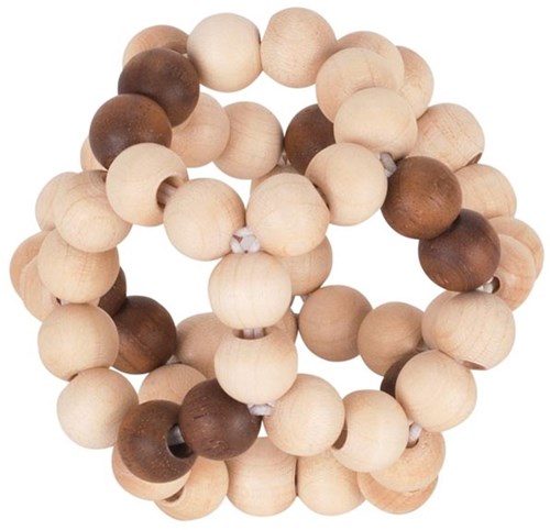 Goki Holz Baby Rassel Ball - Greifring FSC Holz