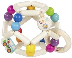 Goki sensorisches Spielzeug Greifring elastischer Regenbogenball