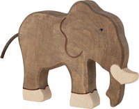 Holztiger Holz Elefant Spielfigur handgefertigt nachhaltig