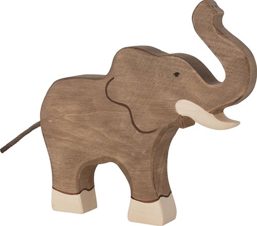Holztiger Holz Elefant Spielfigur - handgefertigtes nachhaltiges Spielzeug
