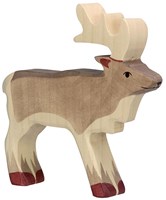 Holztiger Holz Rentier Spielfigur - handgefertigtes und sicheres Spielzeug