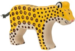 Holztiger Holz Leopard Spielfigur für Kinder - FSC Holz