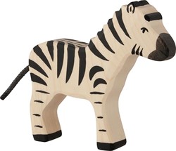 Holztiger Holz Zebra Spielfigur - handgefertigtes und sicheres Spielzeug