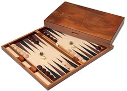 Philos Backgammon Spiel groß mit Magnetverschluss Holzbrett