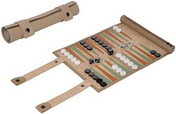 Philos Backgammon Reisekoffer Rollbares Spielbrett Kunstleder Spiel