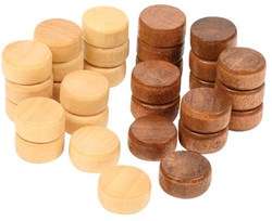 Philos Backgammon Steine Set - mehrfarbig - 17 x 8 mm - Strategiespiel
