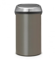 Brabantia Mülleimer Touch Bin platinum 60 Liter Abfalleimer Küche