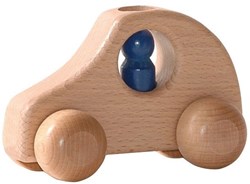 Ostheimer voiture jouet en bois naturel avec figurine - durable