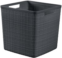 Curver Jute Mand vierkant 17 l antraciet-2