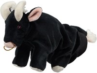 Beleduc marionnette taureau - jouet animal de la ferme