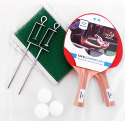 HOT Sports + Toys Tafeltennis-SET 2ster netposts/bats/ball * levertijd onbekend *