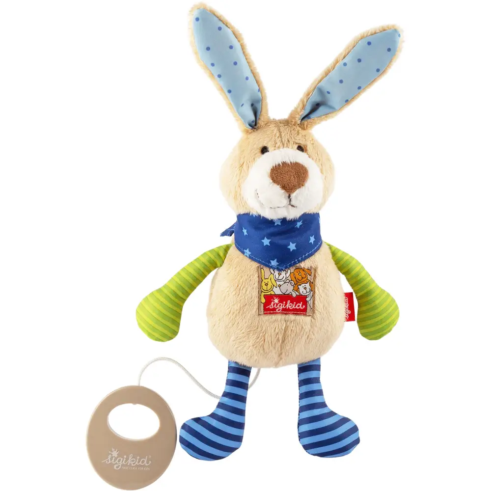 Mini-Spieluhr Hase blau