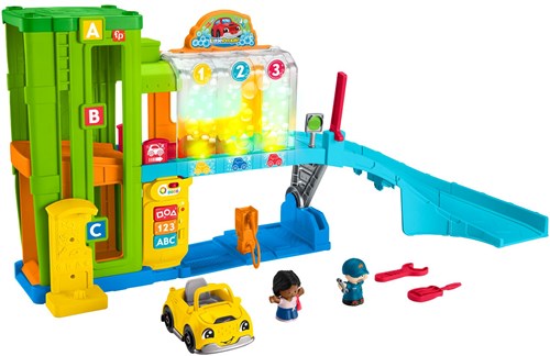 Fisher-Price Little People Garage - Garage Jouet Interactif Voitures-3