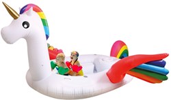KiddyGo île gonflable licorne 240x180 cm jouet de piscine