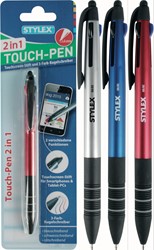 Stylo à bille 3 couleurs pour écran tactile 2 en 1 30312