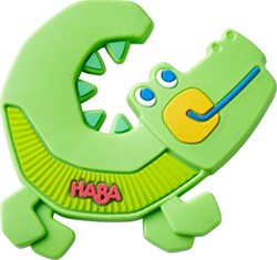 Haba Beißspielzeug Krokodil Silikon Babyspielzeug