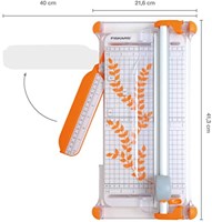 Fiskars Papierschneider A4 - Rollenschneidemesser für Basteln und Papier-2