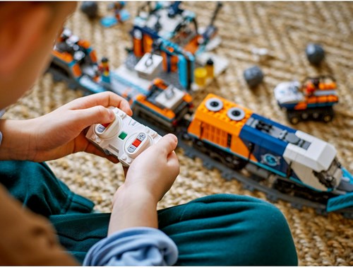 LEGO City train de recherche Arctique - train télécommandé pour enfants-3