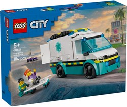 LEGO City Rettungswagen Bauset - Spielzeugfahrzeug mit Minifiguren