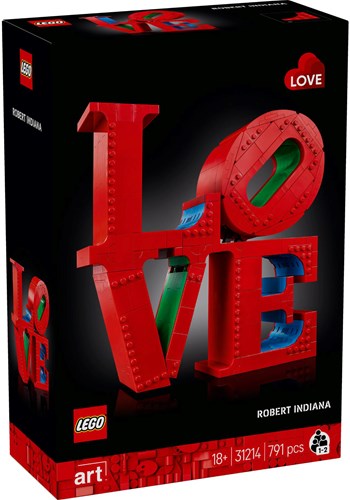 LEGO Art LOVE Set Pop Art pour Adultes - Décoration d'intérieur