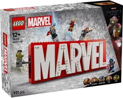 LEGO Marvel Bauset Marvel Logo und Avengers Minifiguren 76313