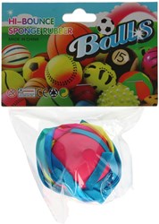 Balle rebondissante jouet avec ruban arc-en-ciel pour enfants