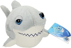 Knuffel Big Head Pluche Haai, 18cm