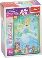 Trefl Puzzle Disney Prinzessinnen Mini Kartonpuzzle 54 Teile-3