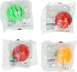 Lobbes balle anti-stress jouet arc-en-ciel - balle à presser colorée 7cm