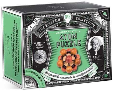 Professor Puzzle casse-tête Einstein Atom puzzle en bois 3D